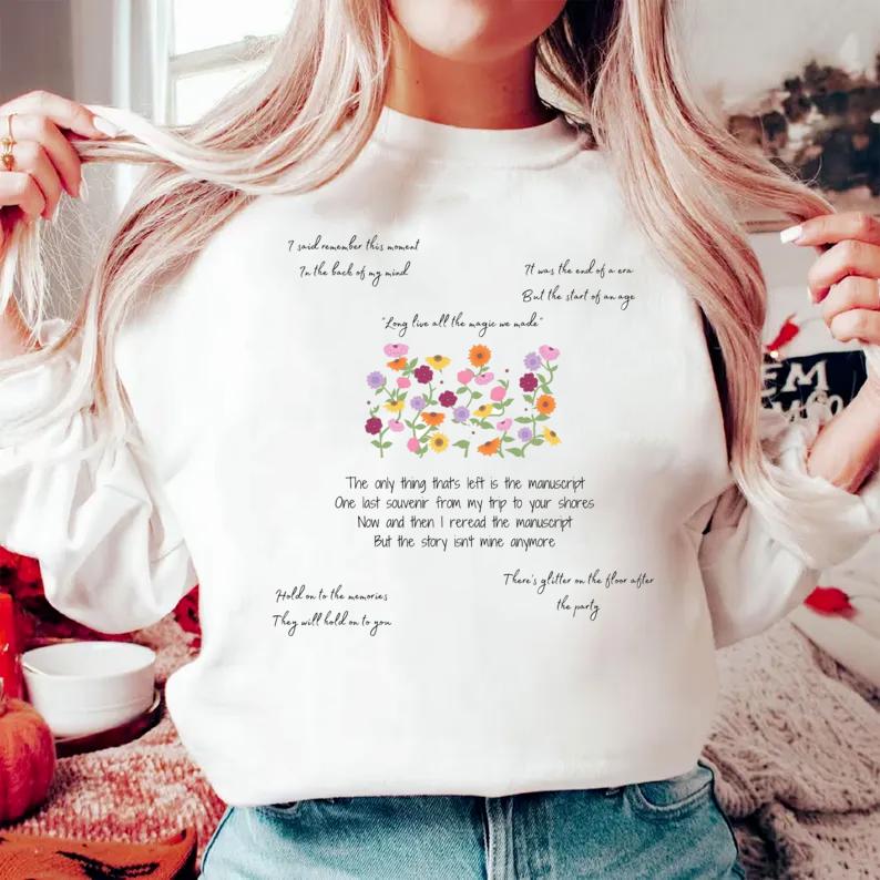 Song Mashup TshirtSweatshirtHoodie, Long Live Tshirt, Flowers Vintage Suprised Song Sweatshirt, Vintage Style Tshirt