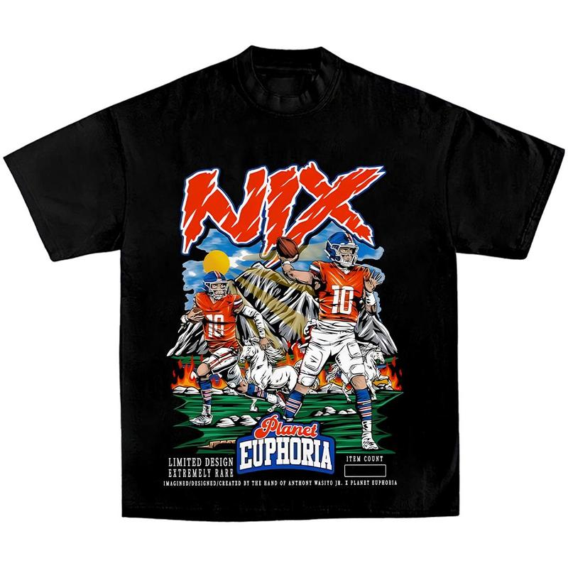 Bo Nix Euphoria Planet Shirt, Vintage 90s Unisex Football Tees, Football T-Shirts, Sports Shirt, Game Day Tee, Football Fan Gifts