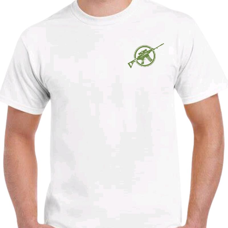 AsÃ¢â‚¬Â¢sault riÃ¢â‚¬Â¢fle adjective t-Shirt, menswear  Crewneck Casual Cotton Shortsleeve Graphic tee