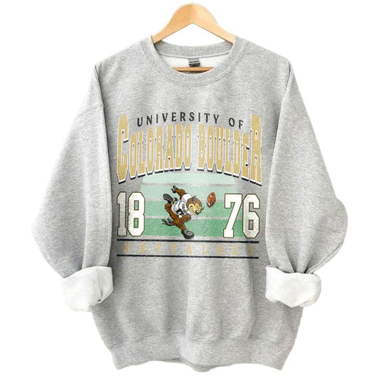 Colorado Buffaloes Vintage NCAA Sweatshirt, Unisex Colorado Football Shirt, Classic Sport Hoodie Gift for Football Fans, Cotton, Sweatshirt, T-Shirt