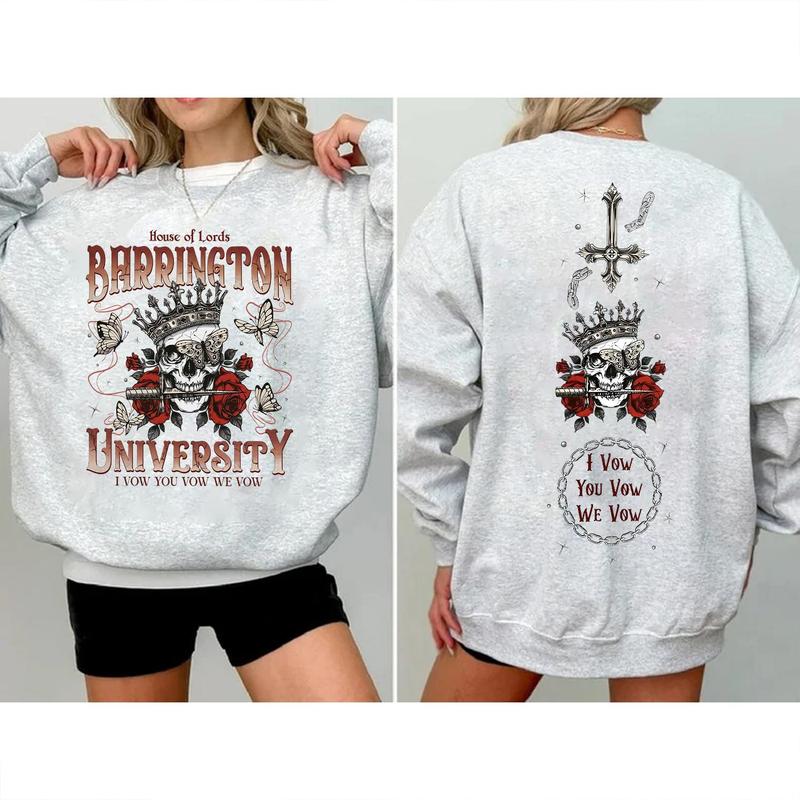 Barrington University The Ritual Sweatshirt, Shantel Tessier Merch, Booktok Shirt, LORDS Series Book Shirt, Book Lover Shirt, Bookish Merch, Dark Roma