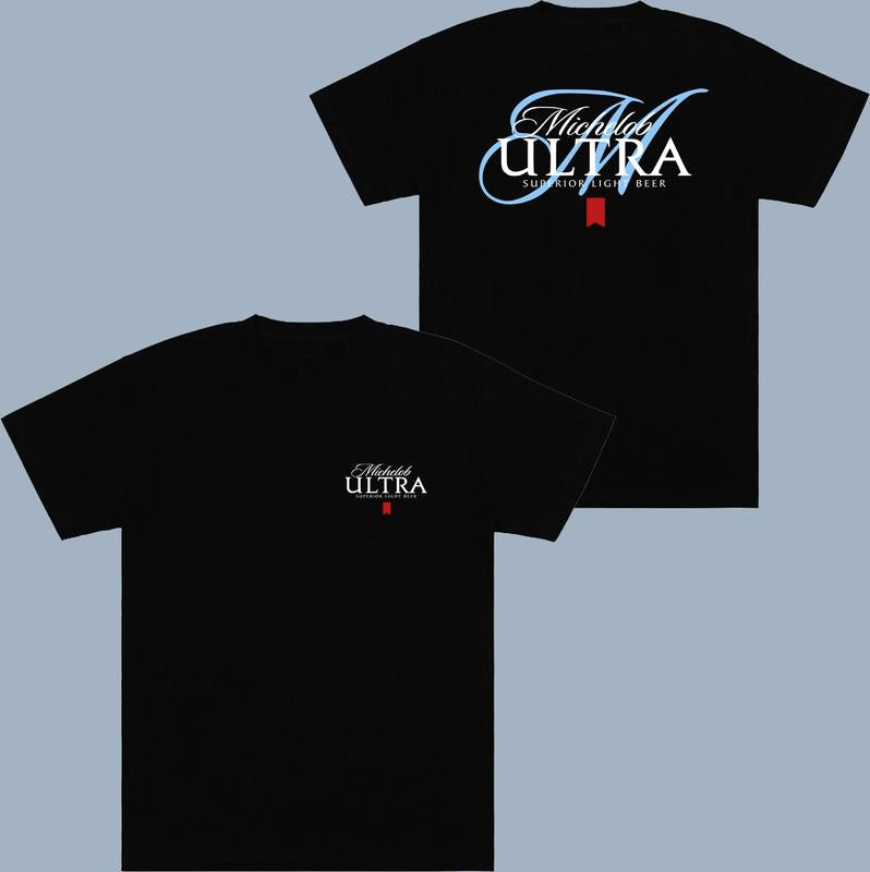 Michelob Ultra Light Beer T-shirt - 2 Side - Adventure Ready - All Sizes Offered - Trendy Styles Available - Fashion For All Genders - Plentiful Color