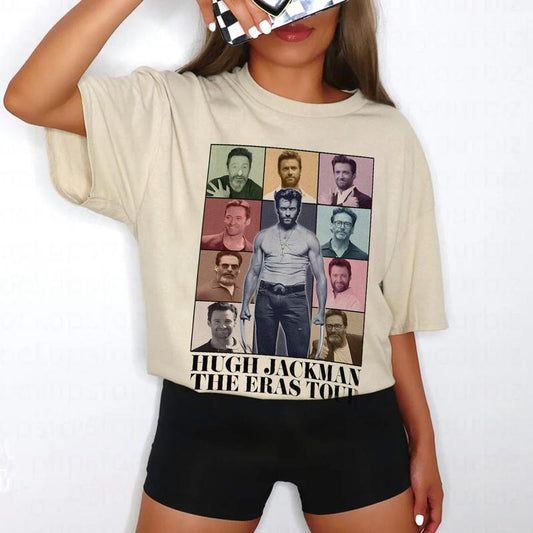 Hugh Jackmann Tour Shirt, Gift For Woman and Man Unisex T-Shirt Cotton Fabric