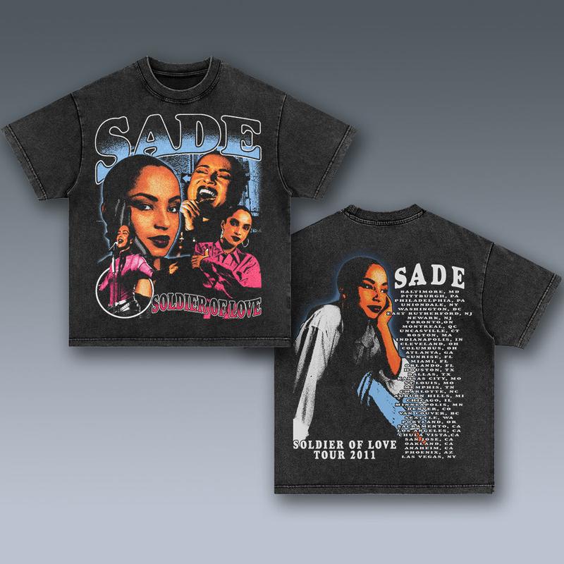 SADE NTT08 2 SIDES Cotton Vintage Shirt To Match Sneaker Hiphop Clothing Rapper Merch Shirt, Hiphop Tour Concert 2024, Gift For Fan Y2K Aesthetic Hood