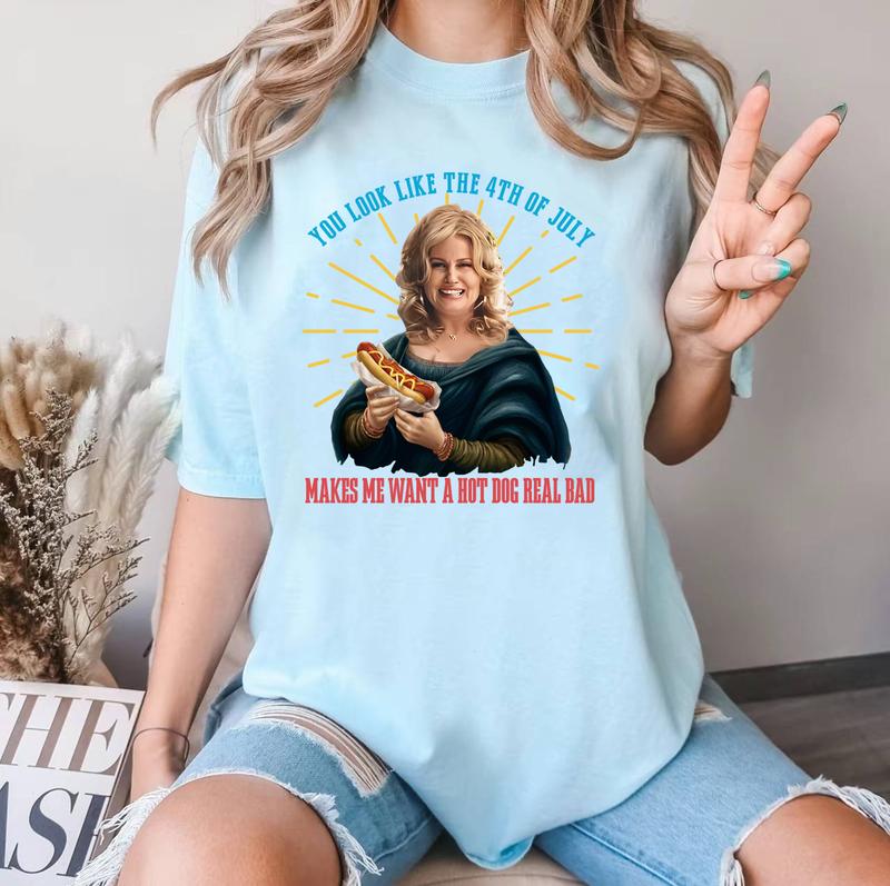 You Look Like The 4th Of July Makes Me Want A Hot Dog Real Bad Shirt Unisex, Funny 4th Of July Gift Shirt Hoodie Sweatshirt Unisex
