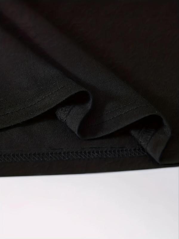 Men's Letter Print Round Neck Tee, Summer Clothes, Casual Regular Fit Short Sleeve Crew Neck T-shirt for Summer, Graphic Tees, Men'sÂ Streetwear Top for Daily Wear