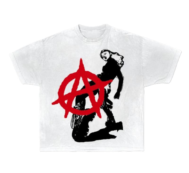 Anarc hy T-Shirt, graphic, y2k, fashion, streetwear, men, women, unisex graphic Unisex shirt Menswear Top Underwear Streetwear Man Shortsleeve Round N