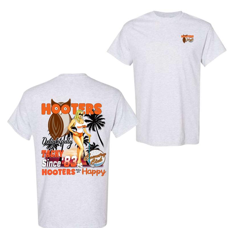 Hooters Country CLub T-shirt 2 side Unisex, Vibrant Tee, Ideal for Gifting For Men - For Women