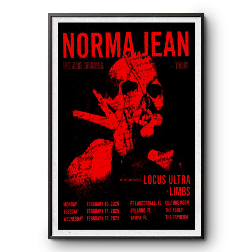 Event Norma Jean We Are Drones Tour 2025 Poster