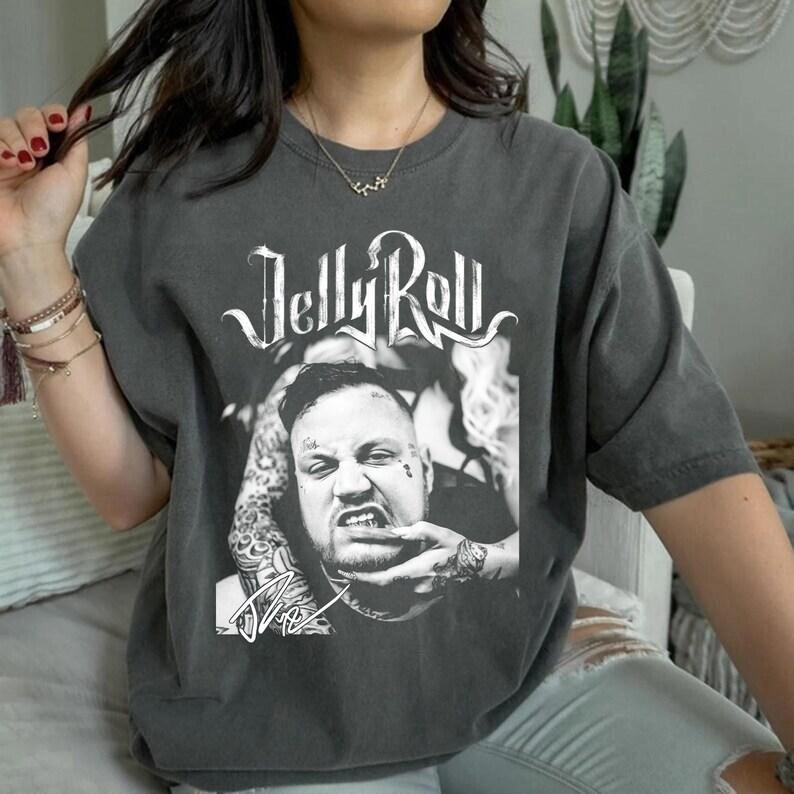 Retro Jelly Gift fans Graphic Shirt, Jellyrol Concert 2023 Shirt Jelly Vintage Shirt, Jelly Graphic shirt, Gift For Men Women Shirt
