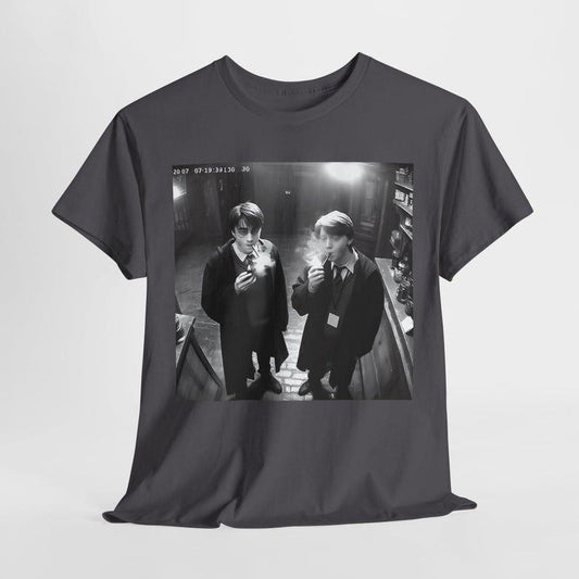 Harry and Ron Sm0.k.i.n.g Shirt Potter Tshirt Wizarding Fan Shirt Potterhead Christmas Birthday Gift Potter Book Funny 90s Vintage Meme Shirt