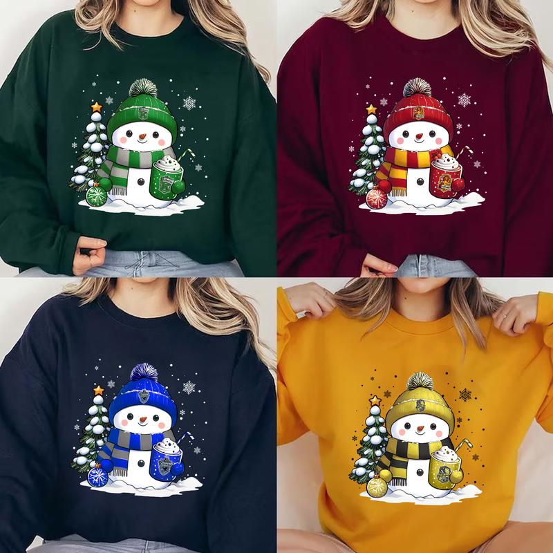 HP Vintage Wizard  Houses Sweatshirt, Snowan Hogwarts Houses Unisex Shirt, Potterhead Shirt, Hogwarts Hoodie, gift for fan, Cotton Fit potterhead swea