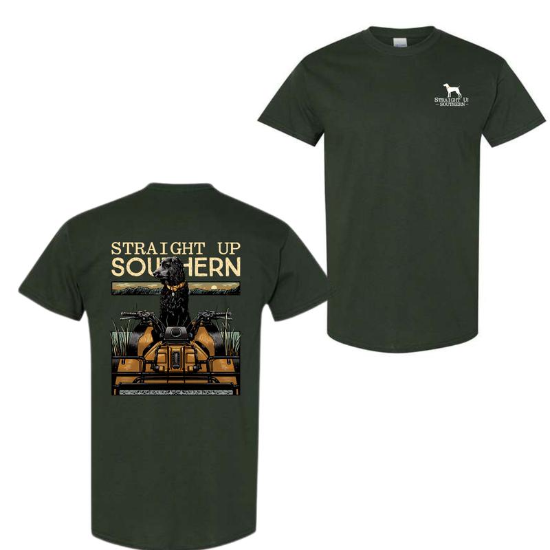The Straight Up Southern Boykin On a 4-Wheeler 2 Sided T-Shirt, Gift For Men For Women, Trendy Shirt