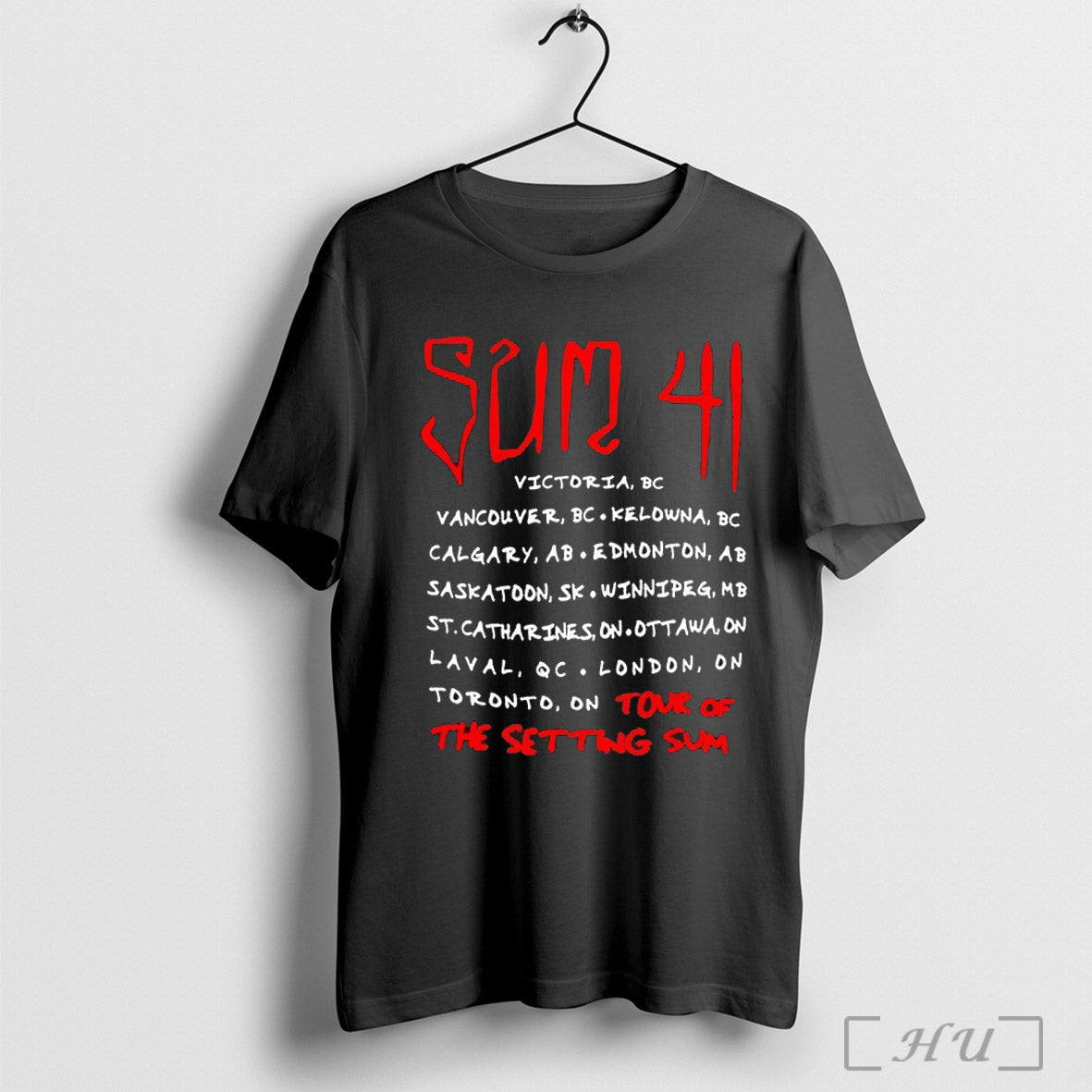 Sum 41 Skull Sketch Tour Of The Setting Sum 2025 T Shirts Sweatshirt