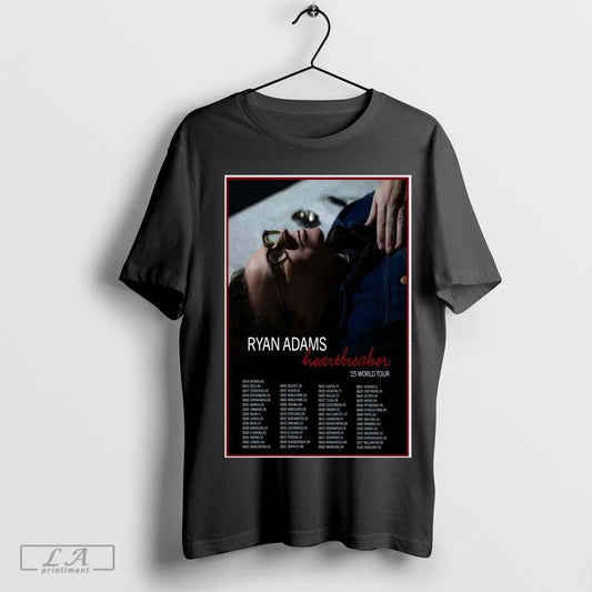 Ryan Adams Heartbreaker World Tour 2025 Poster T-shirt