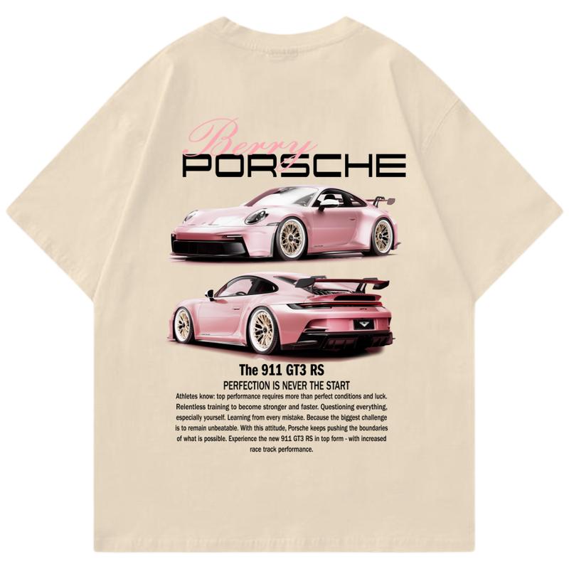 Porsche 911 GT3 RS Pink T-Shirt, Unisex, Menswear, Street Racing Shirt, Car Shirt, Boyfriend Gift