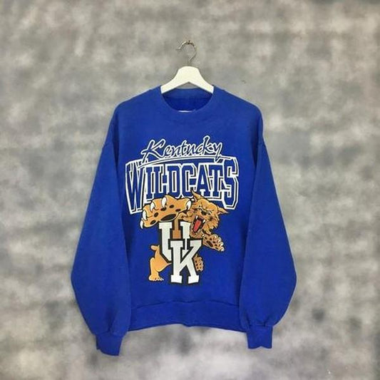 Vintage 90s NCAA Kentucky Wildcats Logo Sweatshirt, University of Kentucky Wildcats Shirt, Unisex T-shirt Sweater Hoodie Gifts for Fans Sweatshirt, Hoodie, Comfort Colors