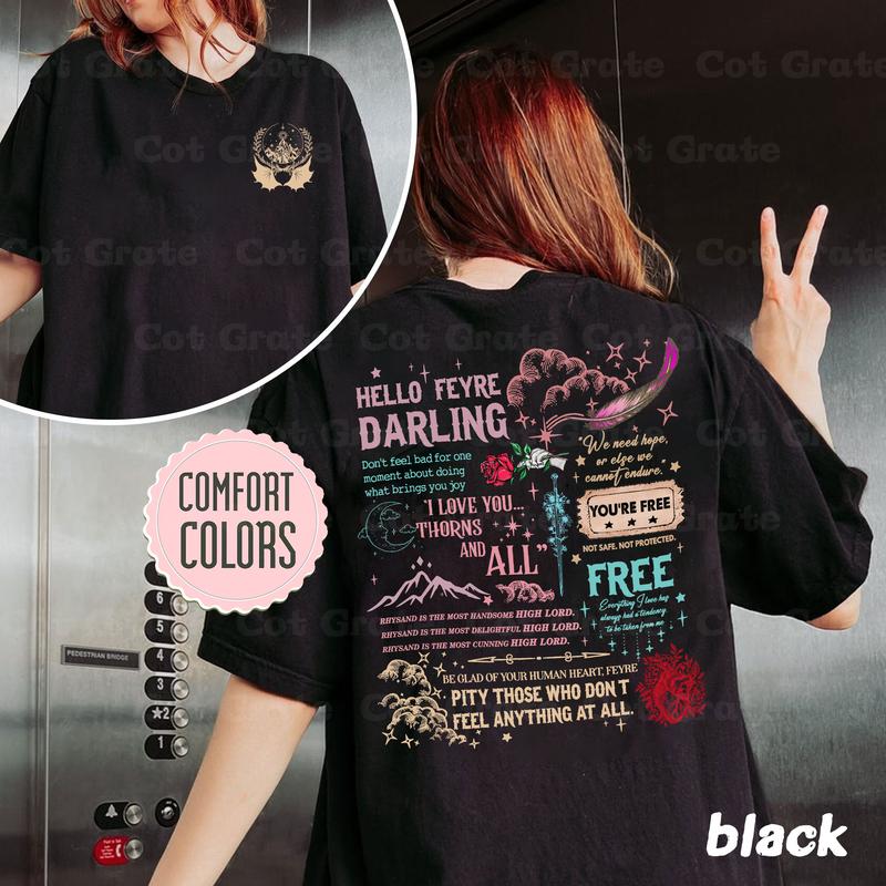 Velaris Sweatshirt - Night Court City of Starlight  ACOTAR Merch Inspired Cozy Sweater  Fantasy Book Lover Gift , Free Shipping,Unisex T-Shirt, Sweats