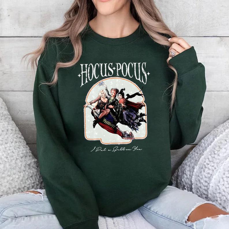 Vintage Hocus Pocus Sweatshirt, Hocus Pocus Shirt, Sanderson Sisters Sweatshirt, Halloween Party Shirt, Cute Halloween Outfit, Witch Sweatshirt, Hallo