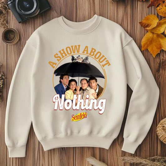 Retro A Show About Nothing Shirt, Seinfeld Tee Shirt, Seinfeld Fan Shirt, 80's Movie Shirt