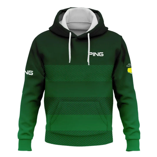 Masters Tournament Ping Sports Hoodie Shirt Green Gradient Stripes Pattern All Over Print Hoodie Shi