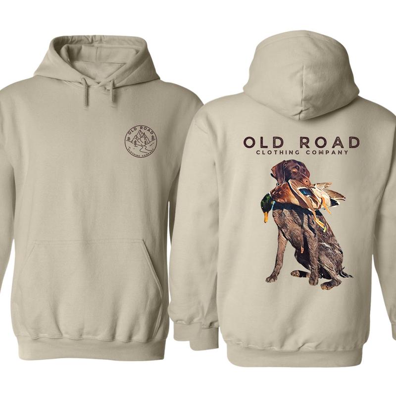 Gwp Hoodie, German Wirehaired Pointers Mens Bird Hunting Graphic Hoodie, For Him, For Her