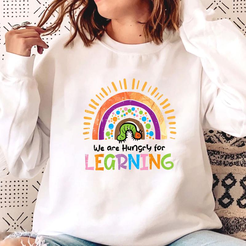 Caterpillar In This Class We Are Very Hungry For Learning Shirt, The Very Hungry Caterpillar Shirt, Teacher Shirt, Gift For Teacher, Back To School, C