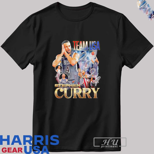 Steph Curry night night 2024 Team USA T-shirt