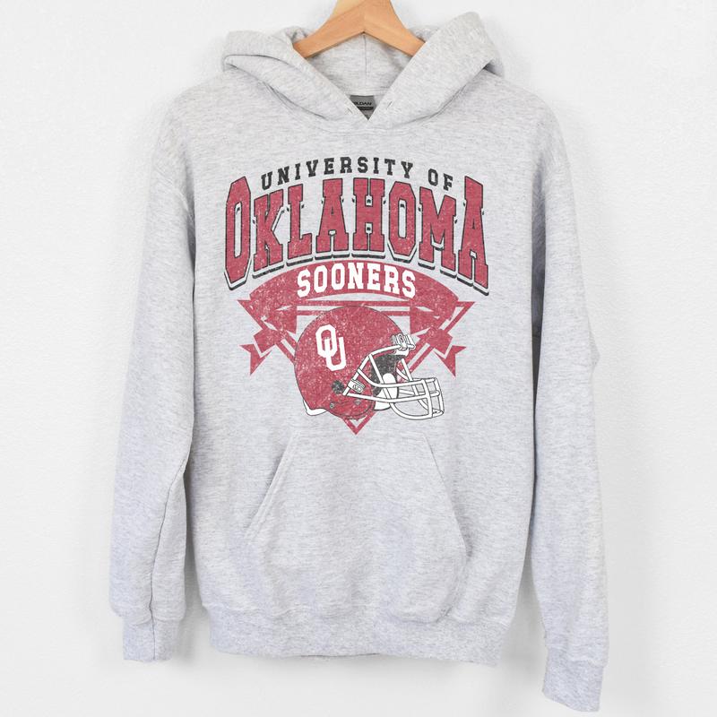 Oklahoma Sooners Vintage NCAA Sweatshirt, University Football Shirt, Classic Gift for Fans, Cotton Casual Wear, Unisex T-Shirt, Vintage Style