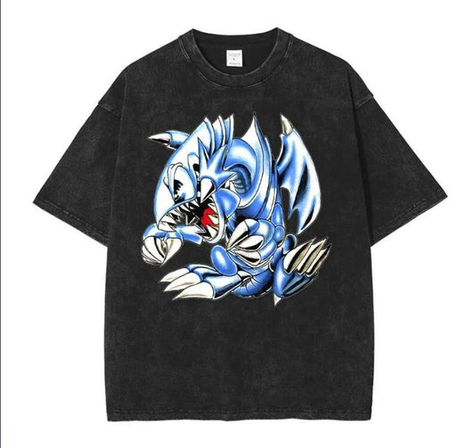 Blue Eyes Toon Dragon Vintage T-Shirt - Men T-Shirt Gift For Him Menswear Top Underwear Tshirt