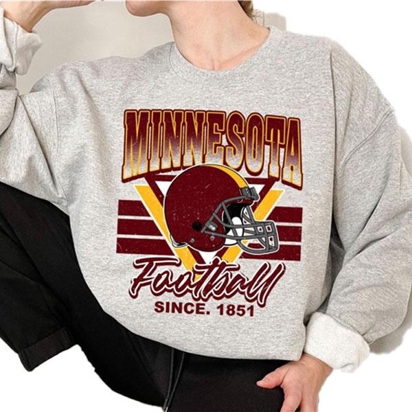 Minnesota Golden Gophers Vintage Team University College NCAA Football T-Shirt Unisex Sweatshirt Cotton Fabric Womenswear Hoodie Womenswear Hoodie
