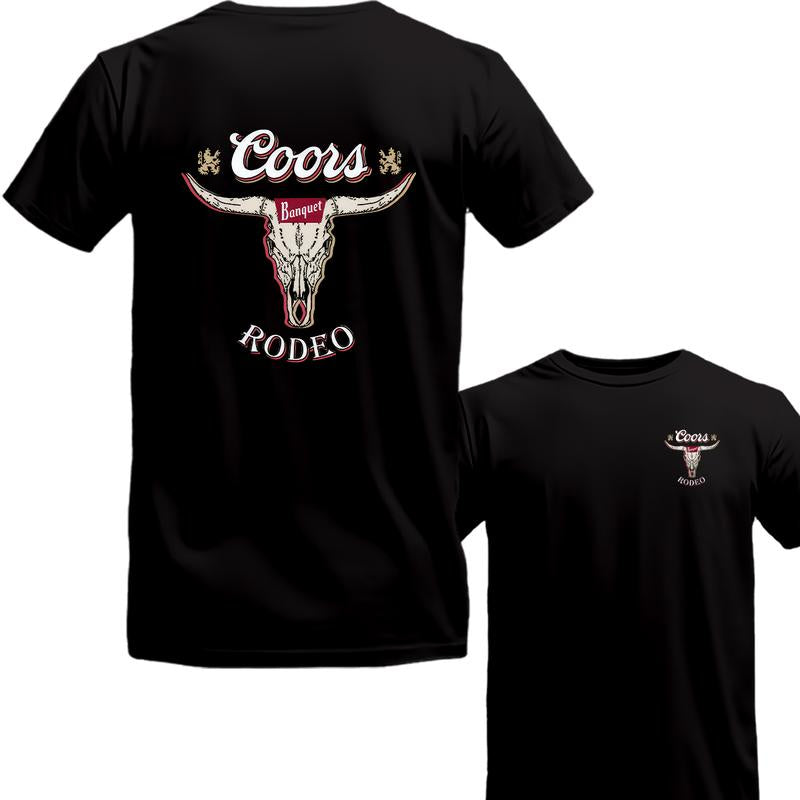 Coors Banquet Rodeo Graphic T-Shirt - Vintage Over Gift For Her Gift 2 Sides TShirt Unisex Shirt Menswear top Underwear Streetwear