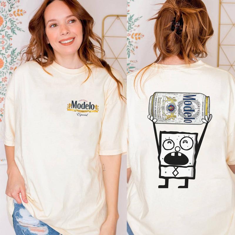 Modelo Especial Est 1925 Shirt, Doodlebob Character Movie Tshirt, Beer, Drinking Lover, Funny Shirt