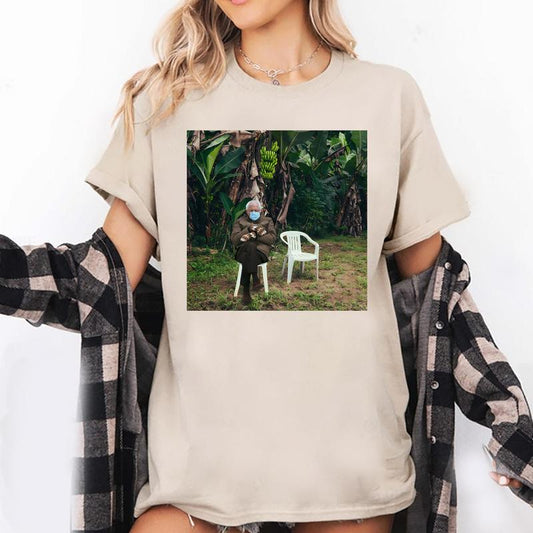 Bernie Sanders Meme T-Shirt, Bernie Sanders DTMF Funny Sweatshirt, Tio Bernie Graphic Unisex Pullover, Humorous Casual Cotton Top