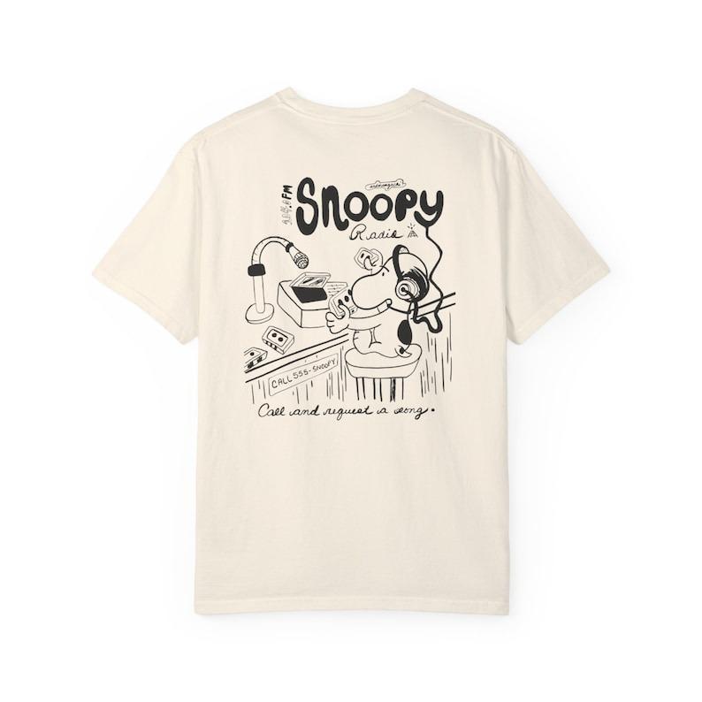 Snoopy Shirt College Radio DJ - Fan-Made Cotton Tee for Snoopy Lovers, Trending Sweatshirt & Hoodie in Comfort Colors! Sweatshirt, Hoodie, Comfort Col