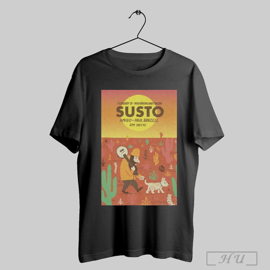 Poster Susto Savannah Ga Feb 13 2025 Amigo Paul Brazell T Shirt Sweatshirt