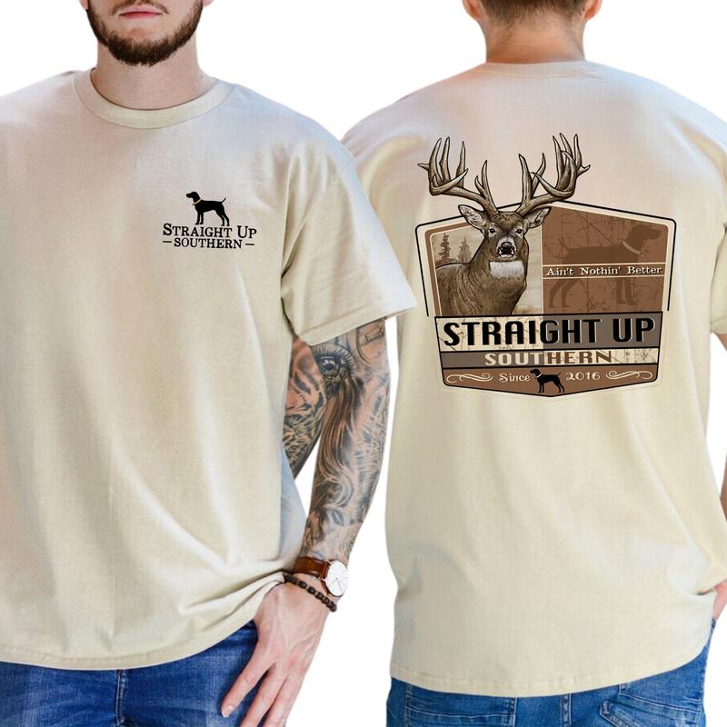 Buck Nothing Better Unisex T-Shirt, Trophy Buck Hunting Shirt, Deer Tshirt, Southern Hunting Gift For Men, Classic Casual Menswear, Soft Cotton Top