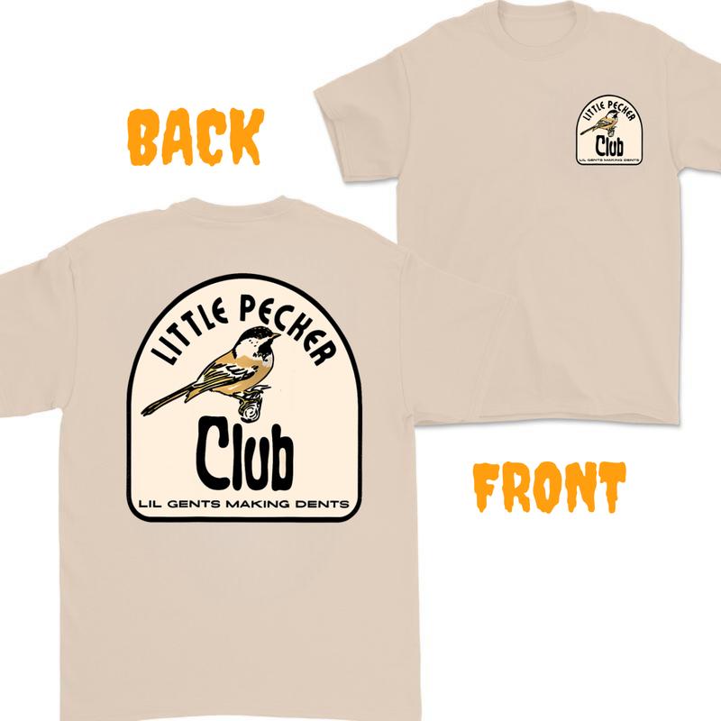 For Men T-shirt,2 side - Crewneck Gildan,Little Pecker club T-shirt, Unisex Classic Cotton