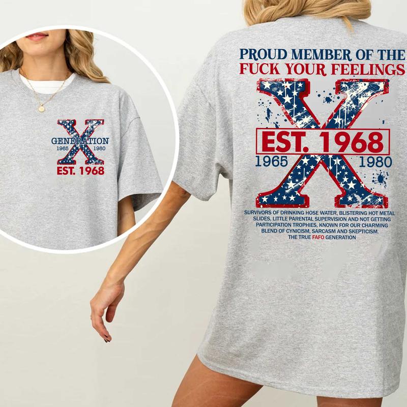 Gen X Custom Shirt: Raised On Hose Water & Neglect T-Shirt, Funny Vintage Inspired GenX Humor Tee