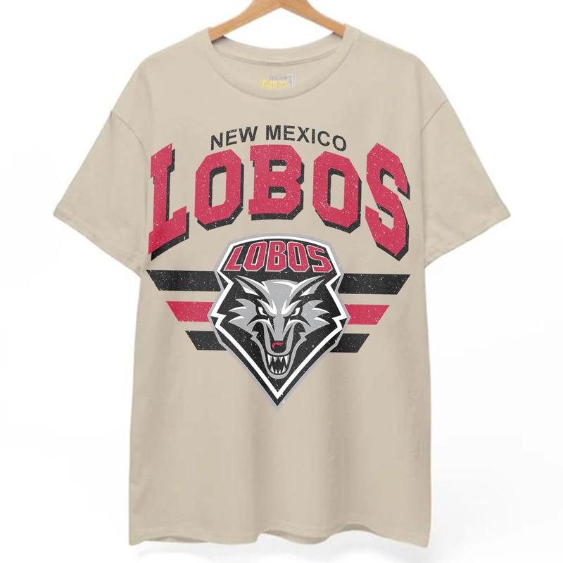 New Mexico Lobos Vintage NCAA Sweatshirt, University Football Shirt, Classic Gift for Fans, Men, Women, Unisex Cotton Comfort, Vintage Style
