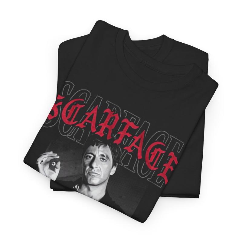 Scarface Unisex Heavy Cotton Tee - Tony Montana - The World Is Yours Shirt - Scarface T Shirt - Gift for Men and Women