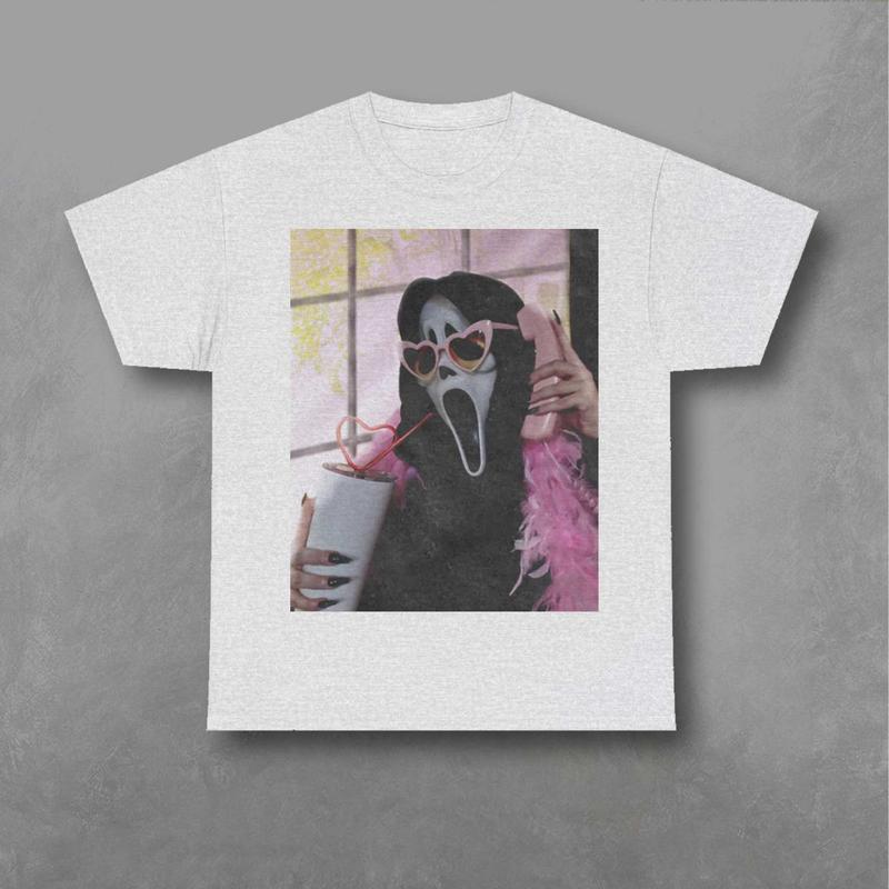 No You Hang Up Shirt, Ghostface Shirt, Boo Sweatshirt, Ghost Valentine Tee, Scream Movie Tshirt, Movie Graphic Shirt Classic Fabric