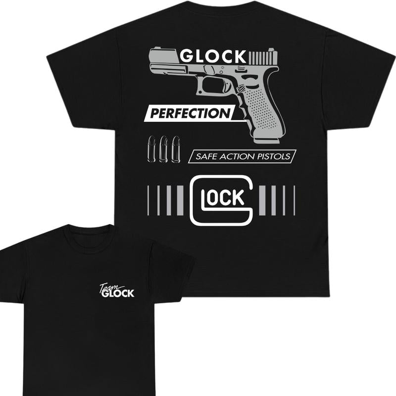 Team Glock T-shirt - IN GLOCK WE TRUST - TEAM GLOCK - 2 Side - Glock Shirt - Menswear - Womenswear - Unisex Tee