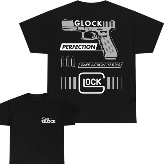 Team Glock T-shirt - IN GLOCK WE TRUST - TEAM GLOCK - 2 Side - Glock Shirt - Menswear - Womenswear - Unisex Tee