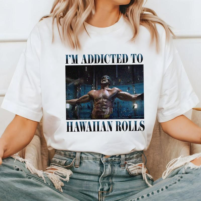 I'm Addicted To Hugh Jackman's Hawaiian Rolls Shirt, Hugh Jackman Hot Shirt, Hugh Jackman Abs Cotton Fabric Everyday Wear