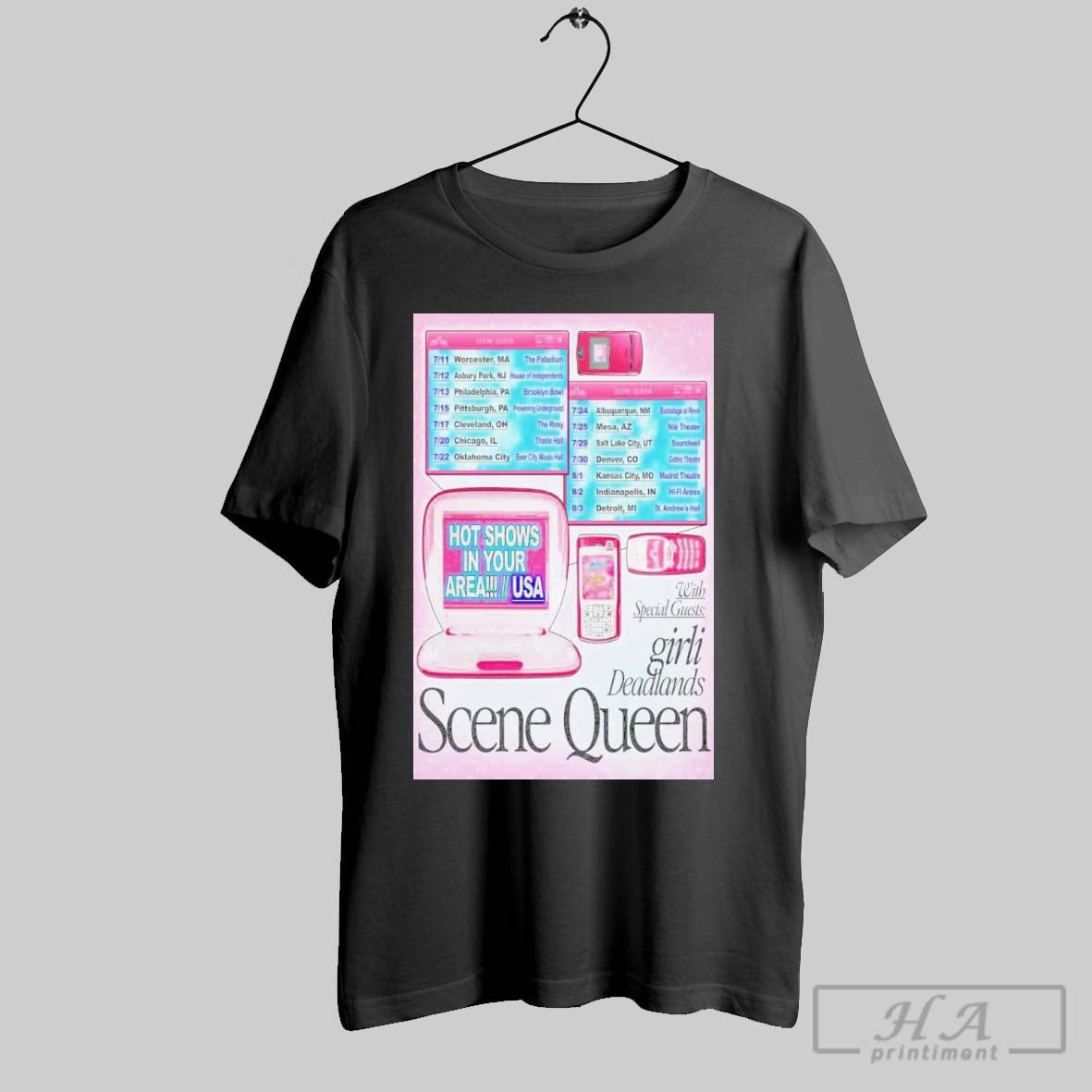 Scene Queen Hot Shows In Your Area Tour 2025 Poster T Shirt