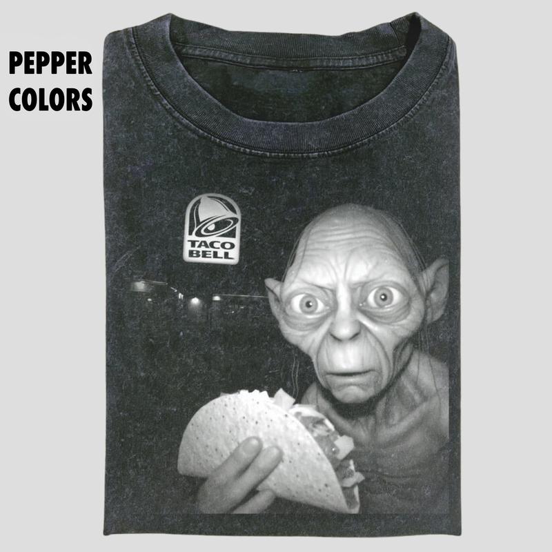 Gollum Tacobell Vintage Graphic Tee, The Lord Of The Rings Vintage Tee, Gollum Shirt, Tacobell Shirt, Movie Shirt, Funny Shirt, Unisex T-Shirt, Unisex