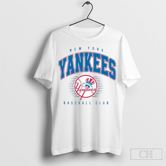 Retro Vintage New York Yankees Baseball Club Logo T Shirt