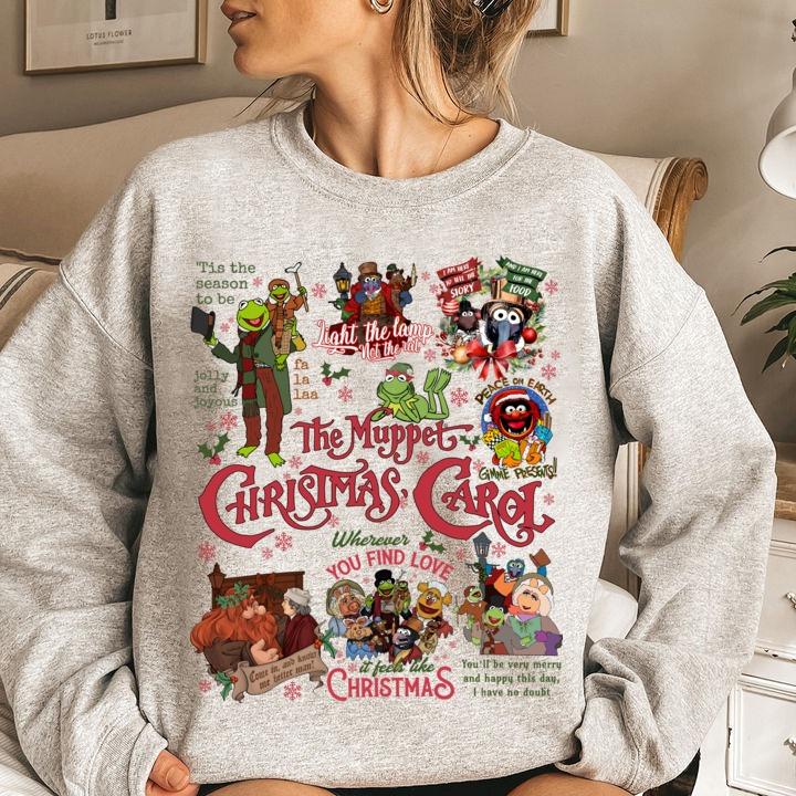 The Muppet Show Sweatshirt, Muppet Christmas Carol Shirt, Merry Christmas Shirt, Kermit Gonzo And Friends Sweatshirt, Muppet Movies T-shirt, Xmas Holi