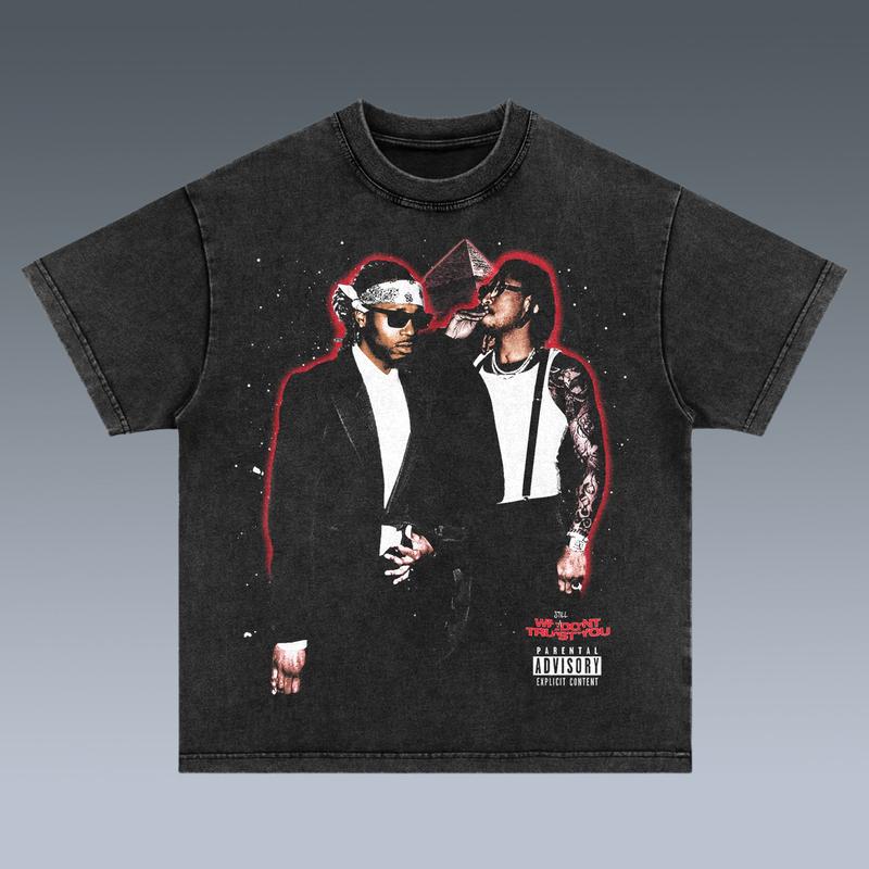 WE STILL DONÃ¢â‚¬â„¢T TRUST YOU-FUTURE 2 SIDES Cotton Vintage Shirt To Match Sneaker Hiphop Clothing Rapper Merch Shirt, Hiphop Tour Concert 2024, Gift For F